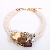 Women Trendy Statement Beads & Starfish Necklace