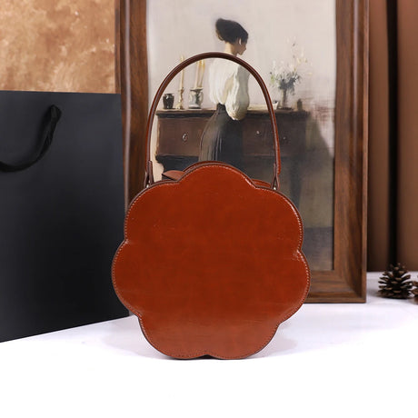 Back of Women's Single-Shoulder Retro Floral Crossbody Bag