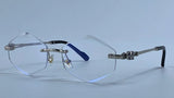 Y2K Punk Rimless Hexagon Sunglasses