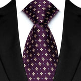 Yellow Blue Green Polka Dot Flower 8cm Classic Business Necktie
