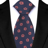 Yellow Blue Green Polka Dot Flower 8cm Classic Business Necktie