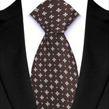 Yellow Blue Green Polka Dot Flower 8cm Classic Business Necktie