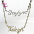 Zircon Customized Name Necklace Sassy Chick Logo