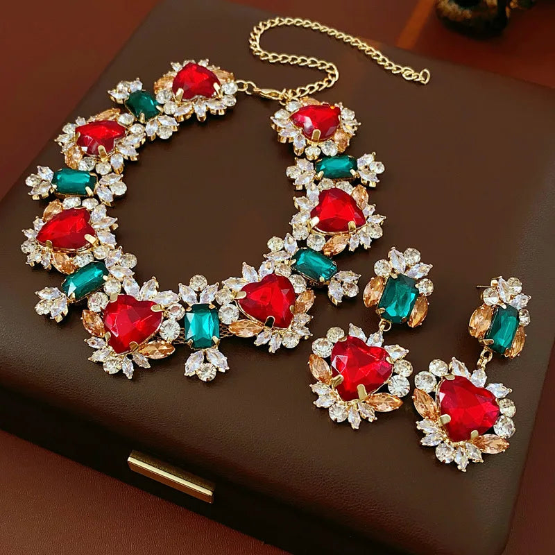 necklace and earring