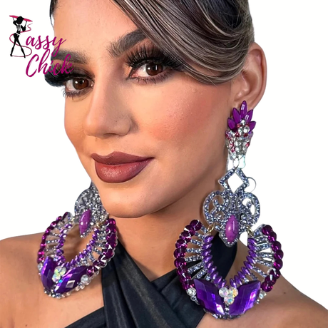Aesthetic Bling Crystal Earrings Sassy Chick
