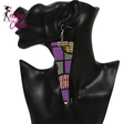 African Fabric Earrings Handmade Sassy Chick
