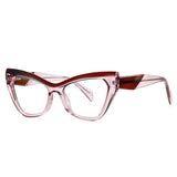 Women’s cat eye blue light blocking prescription eyeglasses frame