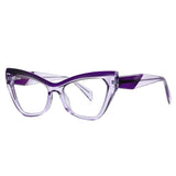 Women’s cat eye blue light blocking prescription eyeglasses frame