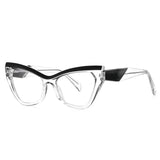 Women’s cat eye blue light blocking prescription eyeglasses frame