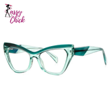 Women’s cat eye blue light blocking prescription eyeglasses frame Sassy Chick