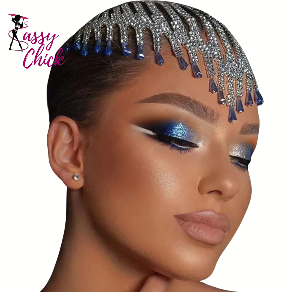 Boho Rhinestone Tassel Headpiece Sassy Chick