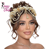 Crystal Pearl Party Headpiece Sassy Chick