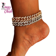 Chunky Rhinestone Cuban Bracelet Sassy Chick