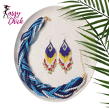 Classic Glass Multi Layer Rice Beads Ethnic Necklace Sassy Chick