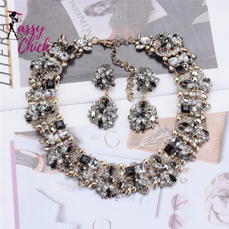 Crystal Rhinestone Necklace Sassy Chick