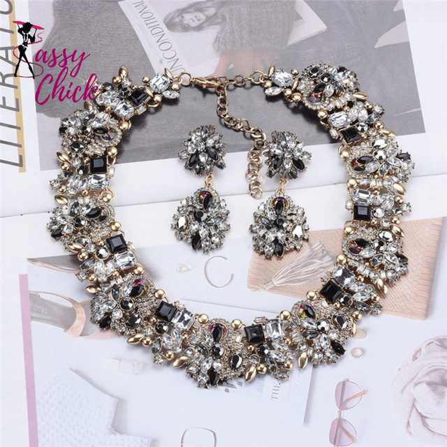 Crystal Rhinestone Necklace Sassy Chick