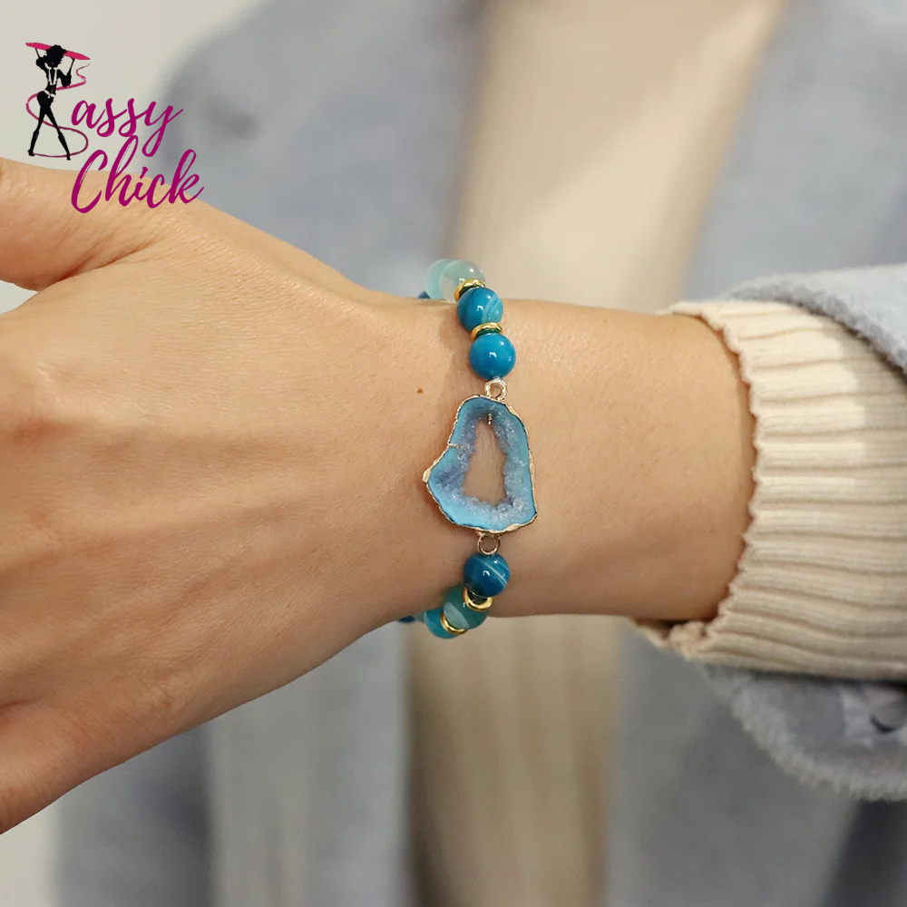 Crystal Stone Beaded Bracelets Sassy Chick