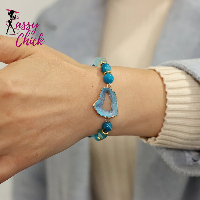 Crystal Stone Beaded Bracelets Sassy Chick