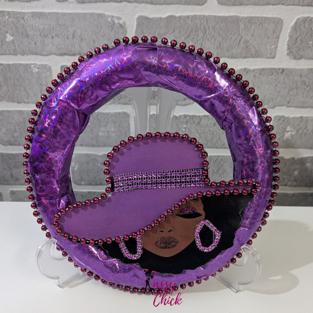 Custom Lady Purple Wreath