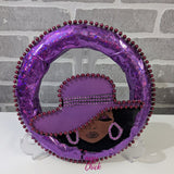 Custom Lady Purple Wreath