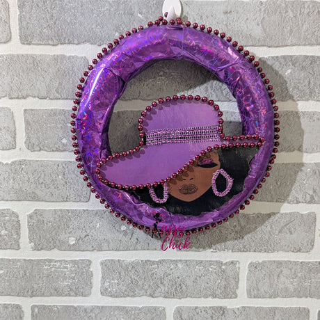 Custom Lady Purple Wreath