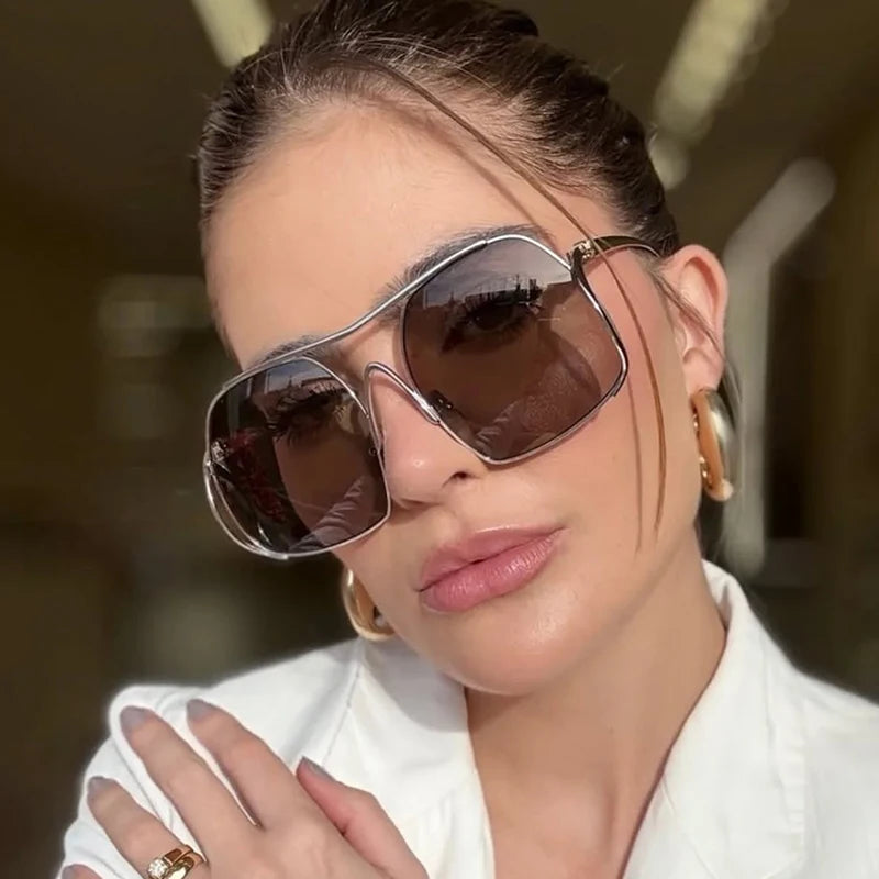 Women’s Double Bridge Pilot Sunglasses | Luxury Style