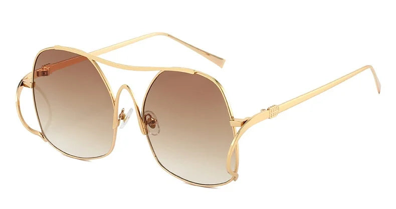 Women’s Double Bridge Pilot Sunglasses | Luxury Style
