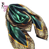 Emerald Green Silk Scarf assy Chick