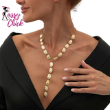 Fashion Irregular Baroque Y-shaped Geometric Necklace Sassy Chick