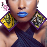 African Fabric Tassels Earrings