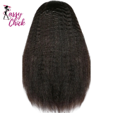 Kinky Straight Human Hair Wig Sassy Chick