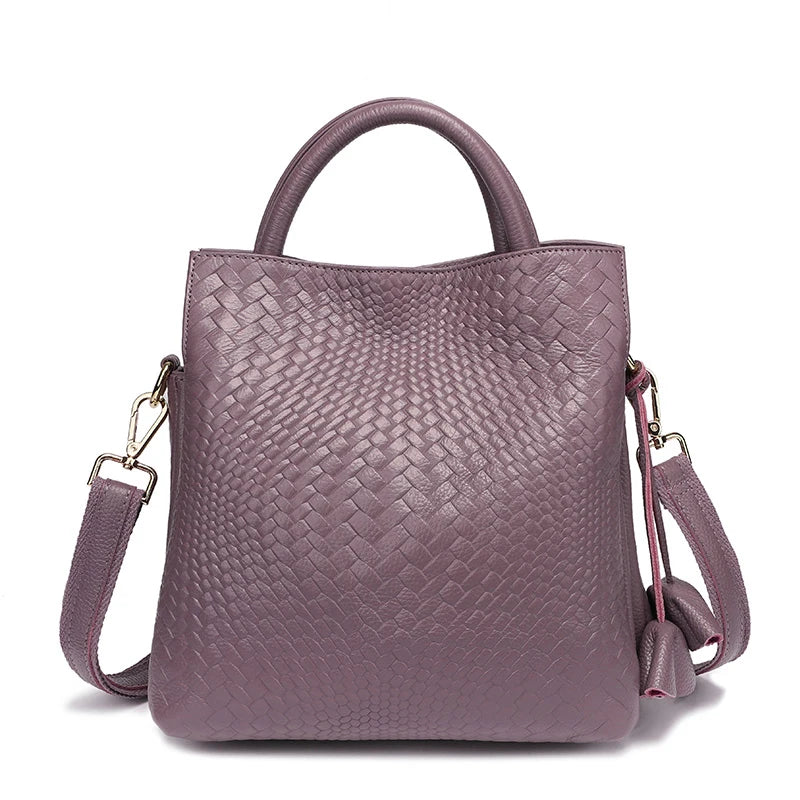 purple bucket bag