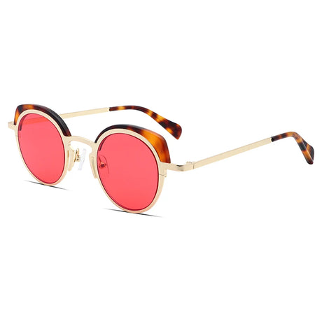 Women luxury cat eye sunglasses with acetate metal frame and UV400 lenses