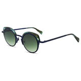 Women luxury cat eye sunglasses with acetate metal frame and UV400 lenses