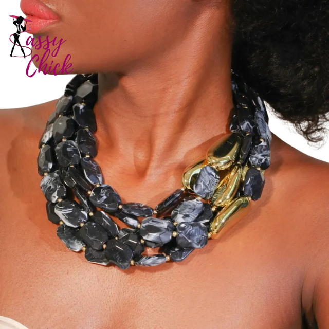 Luxury Retro Multi-layer Beaded Necklace Sassy Chick