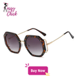 Luxury Square Shades Uv400 Sunglasses Sassy Chick Logo