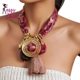 Luxury Statement Leopard Tassel Necklace Sassy Chick