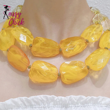 Multi-layer Bead Choker Necklaces Sass Chick
