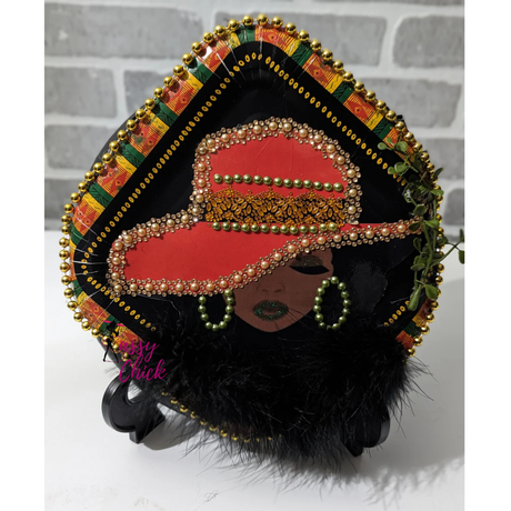 Orange Black Lady Wreath