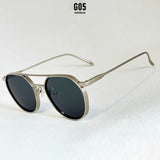 Oval vintage sunglasses for men with UV400 protection