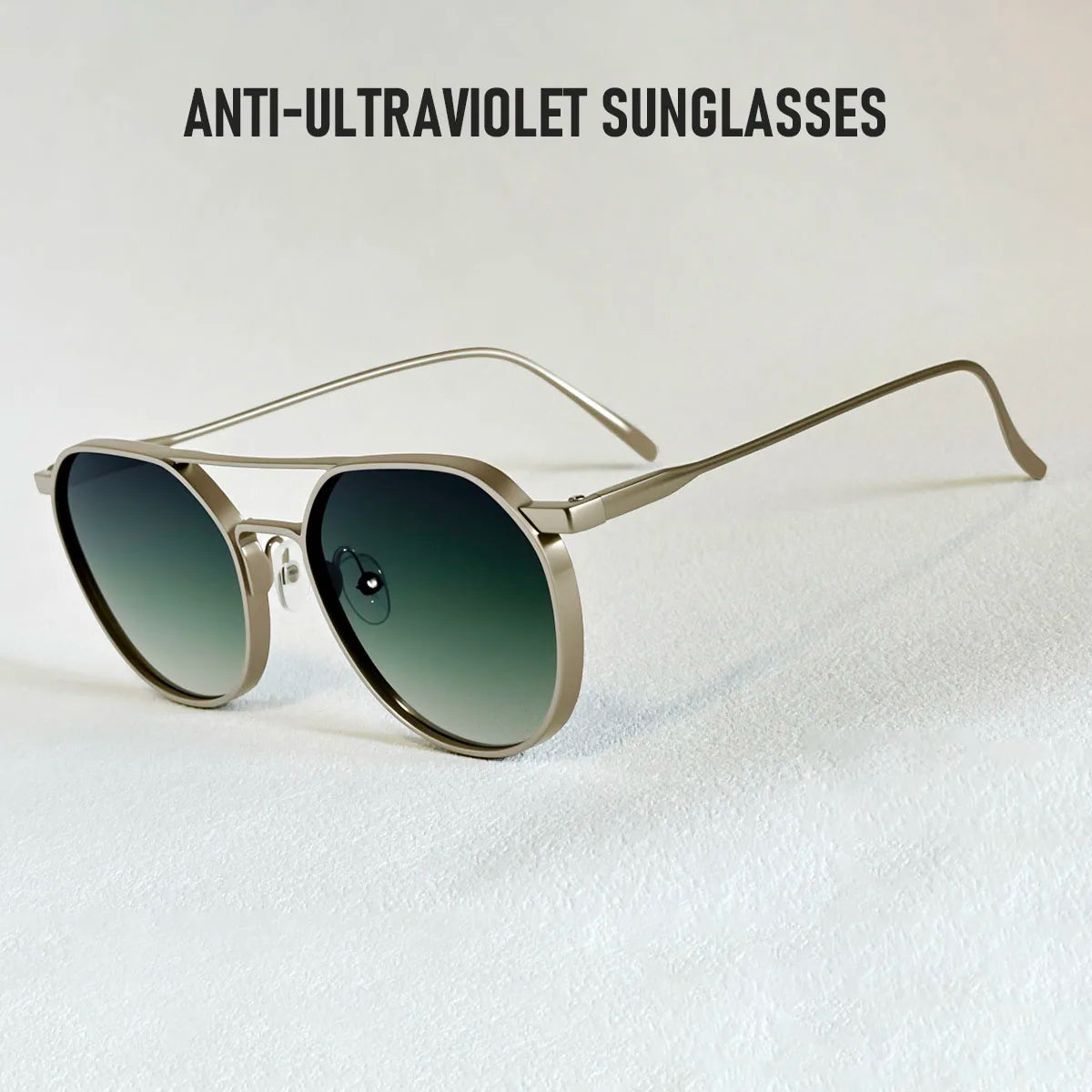 Oval vintage sunglasses for men with UV400 protection