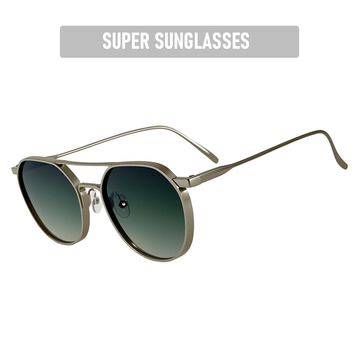 Oval vintage sunglasses for men with UV400 protection