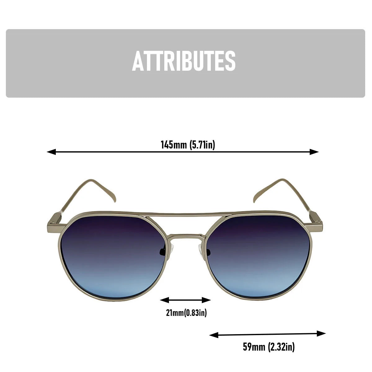 Oval vintage sunglasses for men with UV400 protection