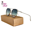 Oval vintage sunglasses for men with UV400 protection