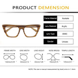 Women's oversized cat eye acetate optical glasses frame