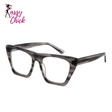 Women's oversized cat eye acetate optical glasses frame
