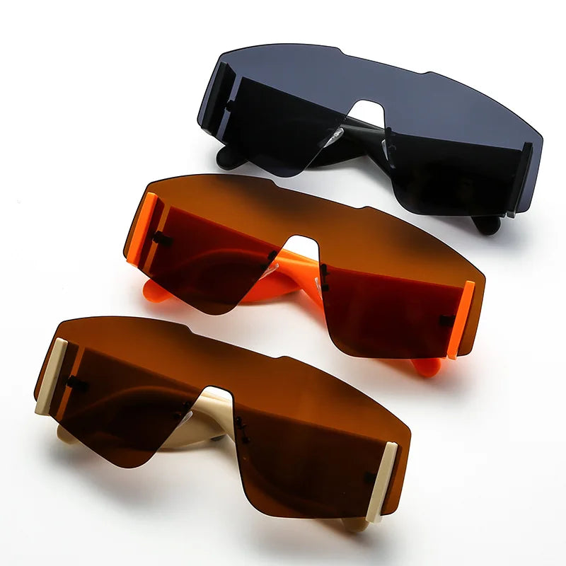 Oversized Frameless Sunglasses for Women | UV400