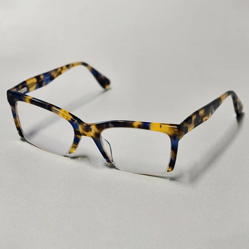 Premium acetate half frame optical glasses for men and women
