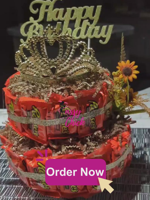 Custom Reese's Candy Cake