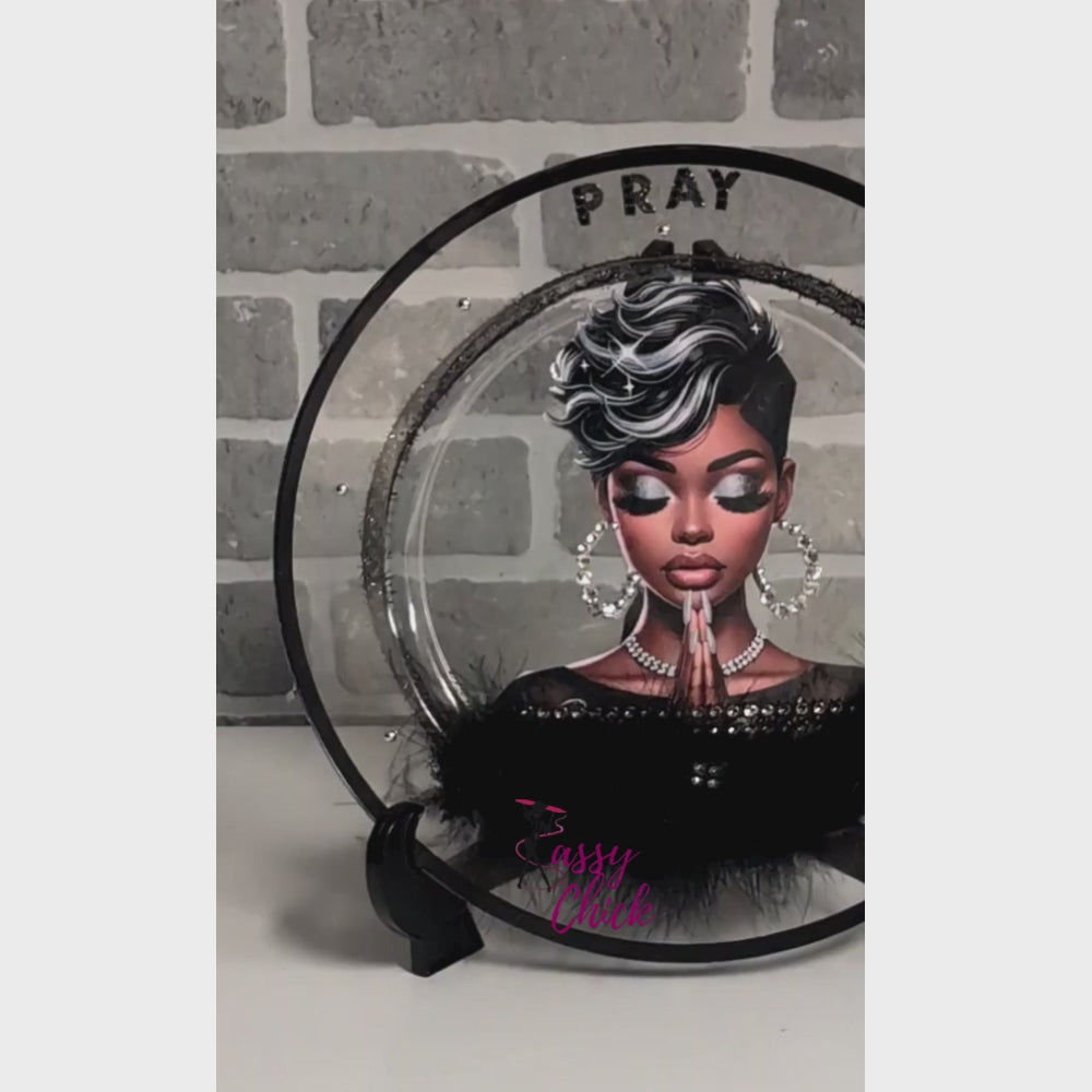 Custom Pray Black Display Plate Video